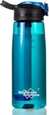 Membrane Solutions WATER FILTER BOTTLE 428915, Aqua Green