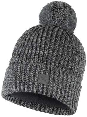 Buff Knitted & Fleece Band Hat, Vaed Grey Heather