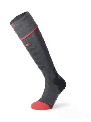 LENZ HEAT SOCK 5.1 TOE CAP REGULAR FIT ANTHRACITE, Red