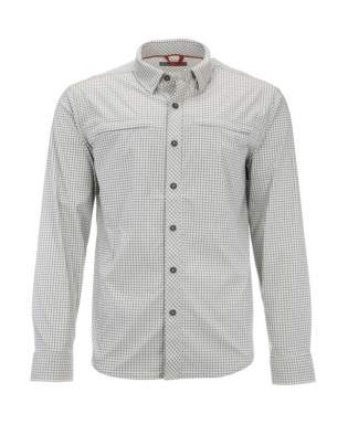 Simms BugStopper LS Shirt, Sterling Morada Plaid