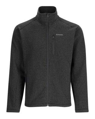 Simms Rivershed Full Zip Fleece Jacket, Black Heather