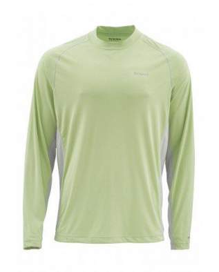 Футболка Simms Solarflex LS Crewneck Solid, Light Green