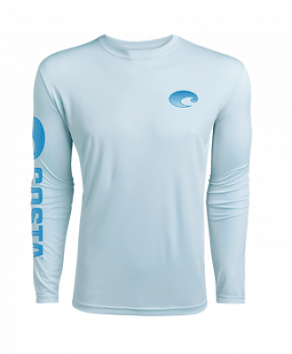 Costa TECHNICAL CREW LS SHIRT, Arctic Blue