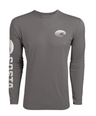 Costa TECHNICAL CREW LS SHIRT, Gray