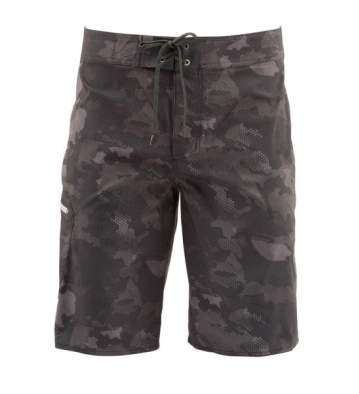 Simms Tumunu Board Short - Print, Hex Flo Camo Carbon