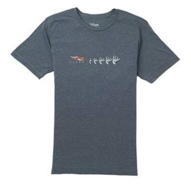 Sitka Antler Evolution Whitetail Tee SS, S, Lead Heather