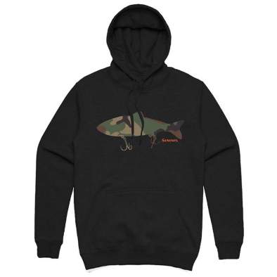 Simms Bass Destruction Hoody, Black