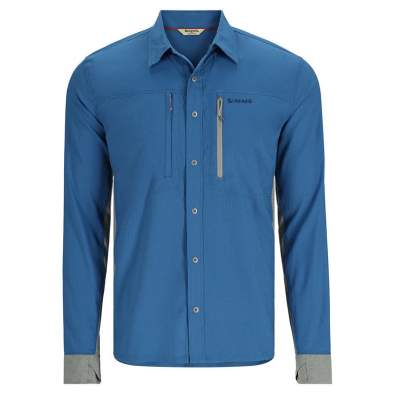 Simms Intruder BiComp Fishing Shirt, Nightfall-Cinder