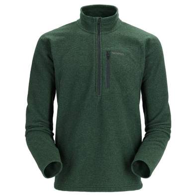 Simms Rivershed Sweater Quarter Zip '20, Forest