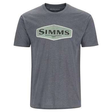 Simms Logo Frame T-Shirt, Titanium Heather