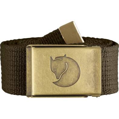 Fjallraven Canvas Brass Belt 4 см, Dark Olive