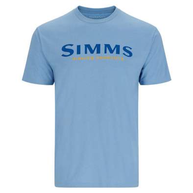 Simms Logo T-Shirt, Lt. Blue Heather