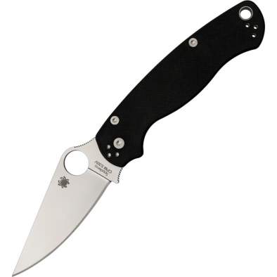 Нож Spyderco Moran Drop Point Black, клинок P 10 см