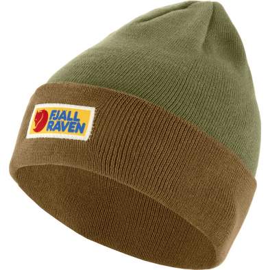 Шапка Fjallraven Vardag Classic Beanie, Buckwheat Brown-Laurel Green