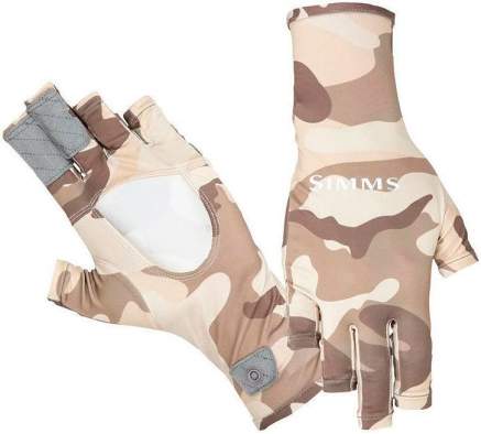 Simms BugStopper SunGlove, Woodland Camo Sandbar