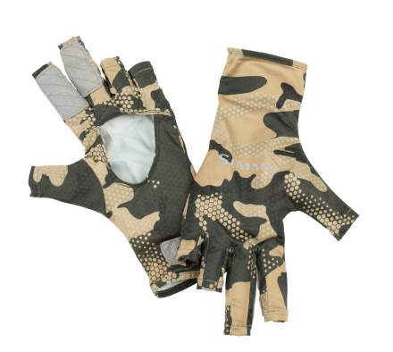 Simms BugStopper SunGlove, Hex Flo Camo Timber