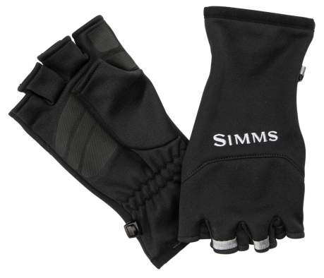 Simms Freestone Half Finger Mitt, Black