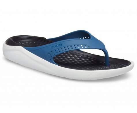 CROCS LiteRide Flip Vivid Blue-Almost White