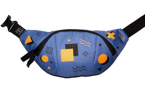 Enklepp Tarta Waist Bag, geometry purple