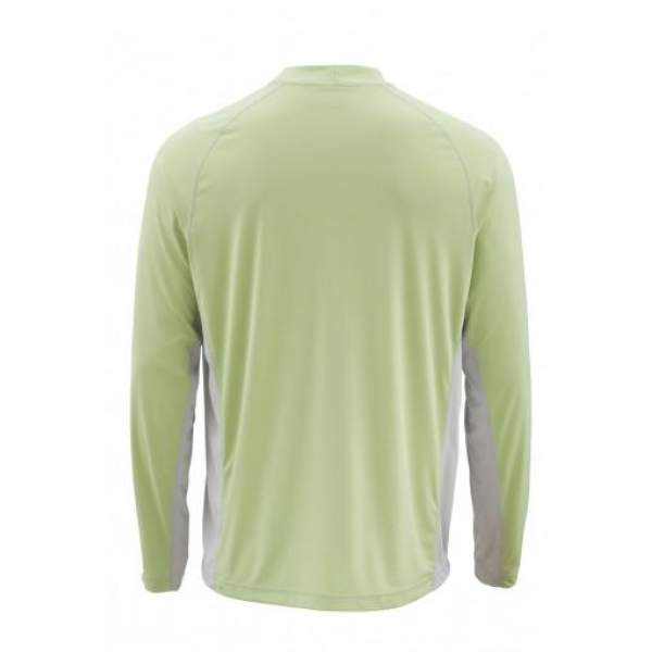 Футболка Simms Solarflex LS Crewneck Solid, Light Green