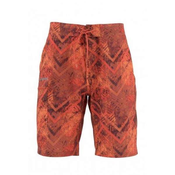 Шорты Simms Surf Short - Print, Velocity Print Orange