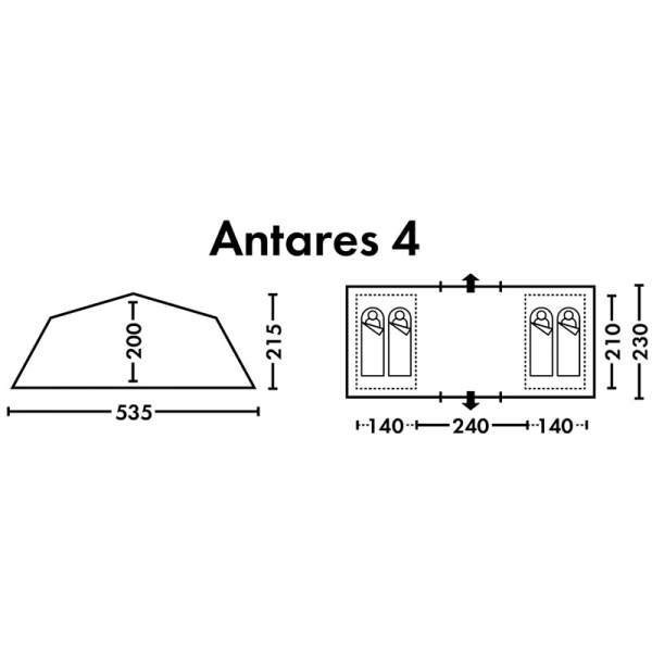 FHM Antares 4 Black-Out, синий-серый