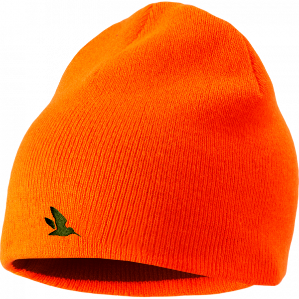 Seeland Ian Reversible Beanie, Hi-vis orange/Pine green