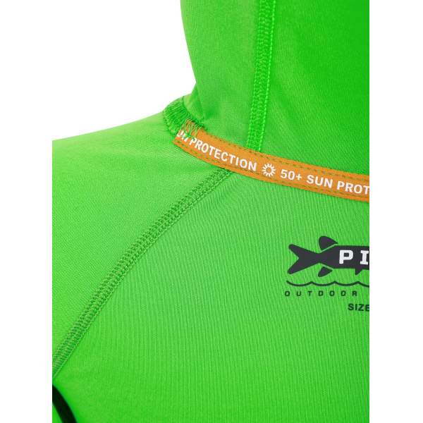 Футболка детская Pike SUNSHIELD HOODIE, Green