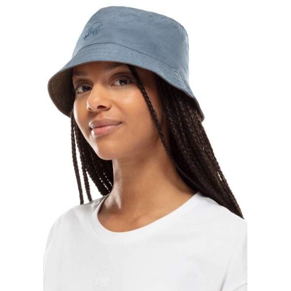 Buff Travel Bucket Hat, Zadok Blue-Olive