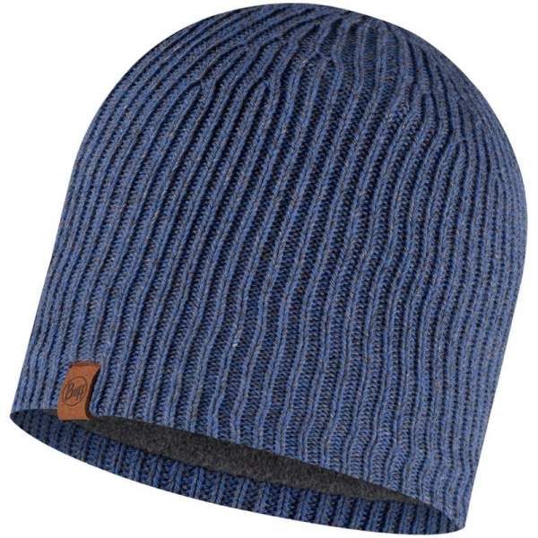 Buff Knitted & Full Fleece Hat, Lyne Denim