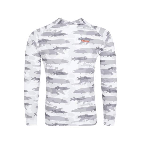 Футболка Pike SUNSHIELD HOODIE, Print CamoGrey