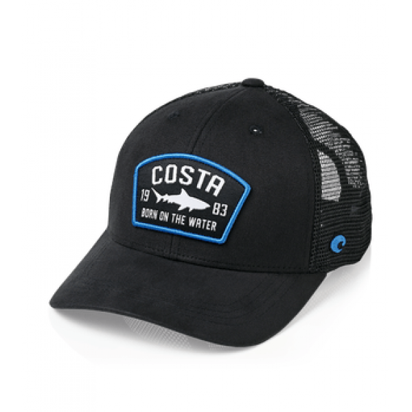 Costa Chatham Shark Twill Trucker, Black