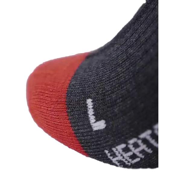 LENZ HEAT SOCK 5.1 TOE CAP REGULAR FIT ANTHRACITE, Red