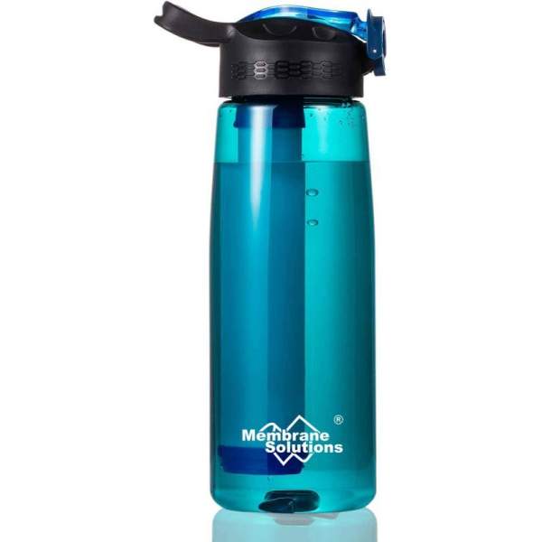 Membrane Solutions WATER FILTER BOTTLE 428915, Aqua Green