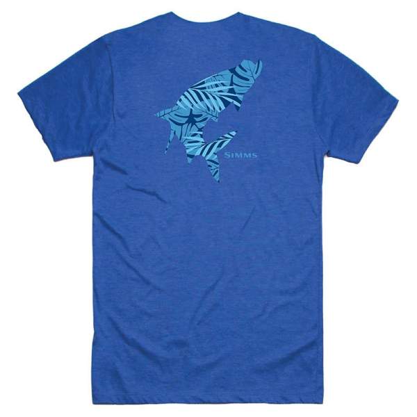 Simms Palm Tarpon Fill T-Shirt, Royal Heather