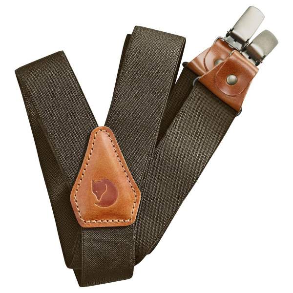 Fjallraven Singi Clip Suspenders, Dark Olive