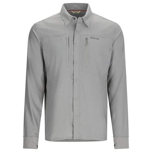 Simms Intruder BiComp Fishing Shirt, Cinder