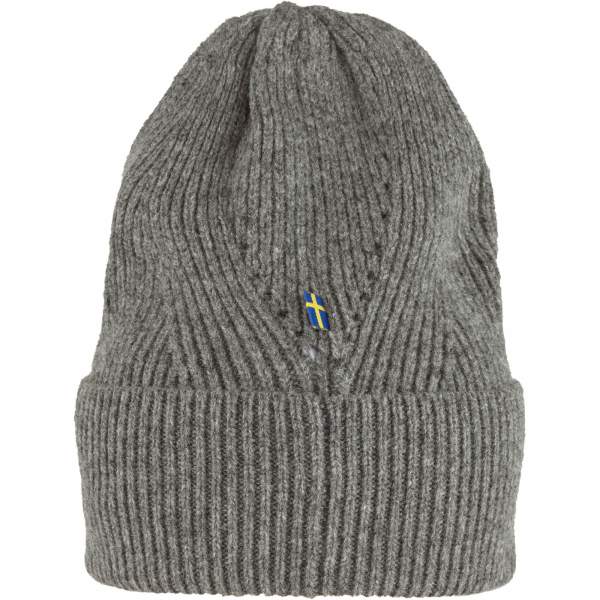 Fjallraven Directional Rib Beanie, Grey