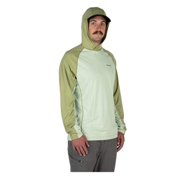 Simms Bugstopper Solarflex Hoody, Lt. Green-Sage Heather