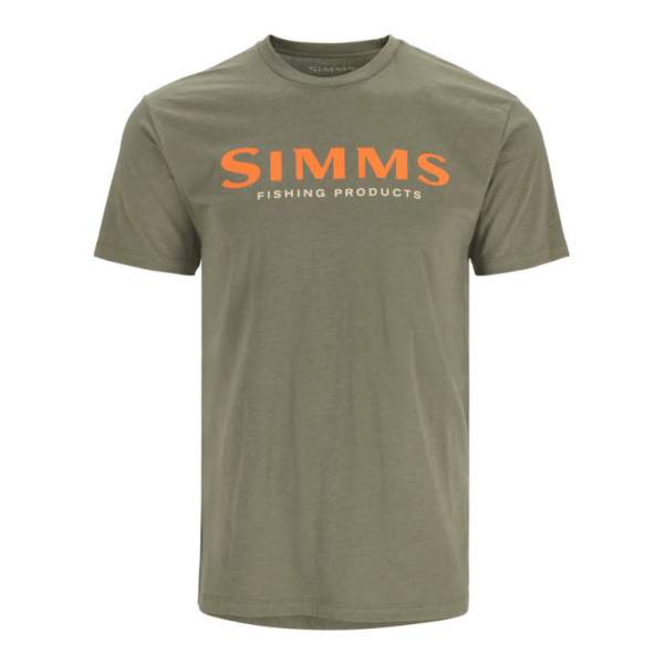 Simms Logo T-Shirt, Military Heather