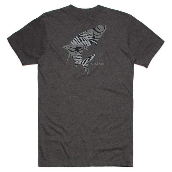 Simms Palm Tarpon Fill T-Shirt, Charcoal Heather