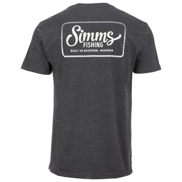 Simms Two Tone Pocket Tee, Charcoal Heather