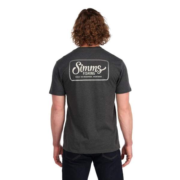 Simms Two Tone Pocket Tee, Charcoal Heather