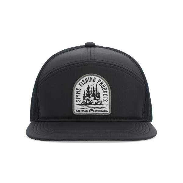 Simms 7-Panel Tech Trucker, Black