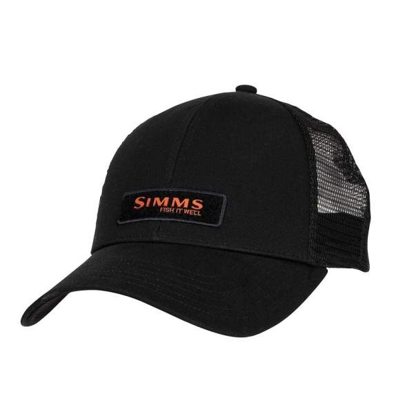 Simms Fish It Well Forever Small Fit Trucker, Black