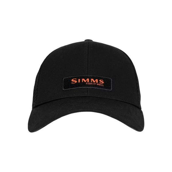 Simms Fish It Well Forever Small Fit Trucker, Black