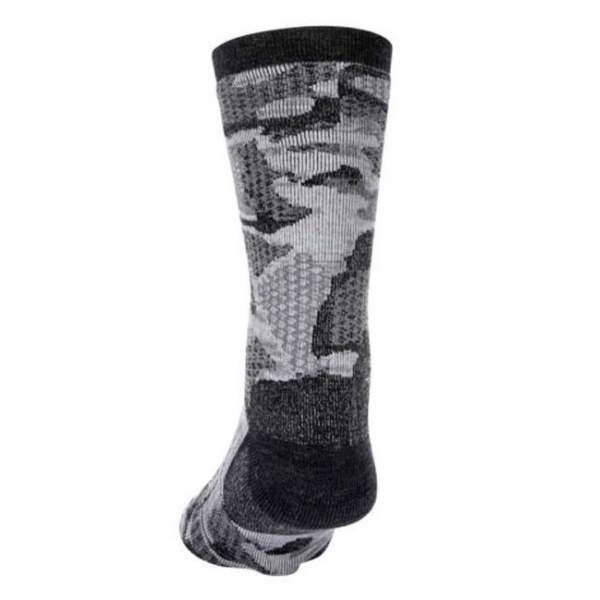 Simms Merino Midweight Hiker Sock, Hex Flo Camo Carbon