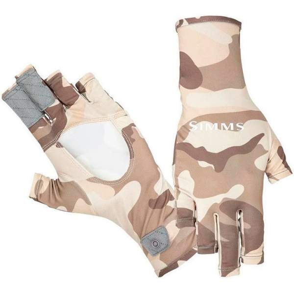 Simms BugStopper SunGlove, Woodland Camo Sandbar