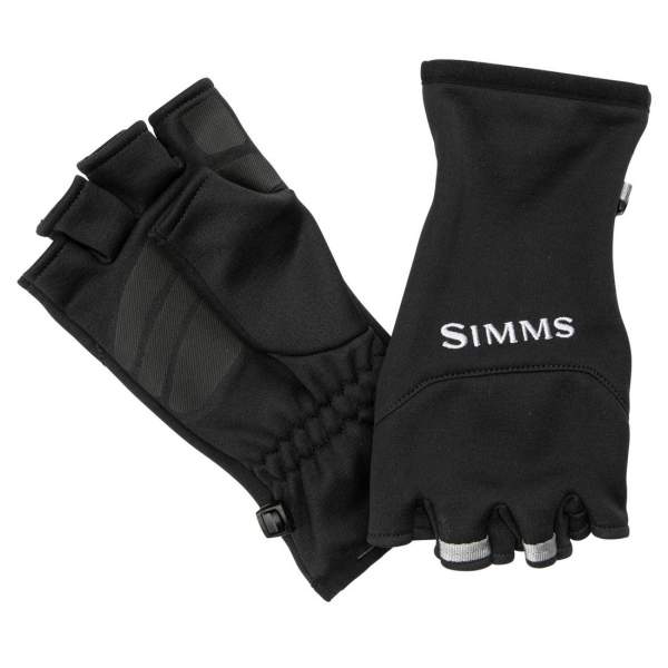 Simms Freestone Half Finger Mitt, Black