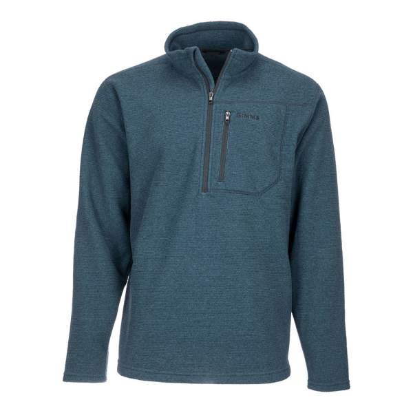 Simms Rivershed Sweater Quarter Zip '20, Dark Moon